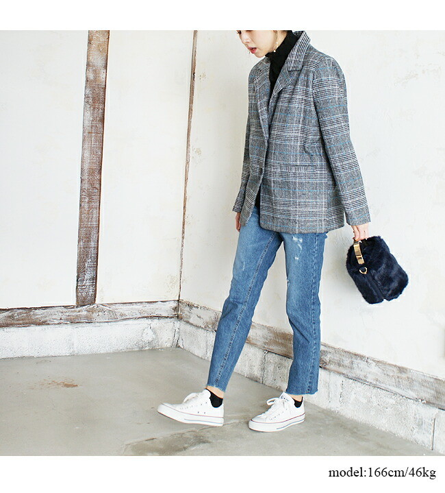 楽天市場】LUY SIORAルイシオラ #DV/006618 グレンチェックジャケット