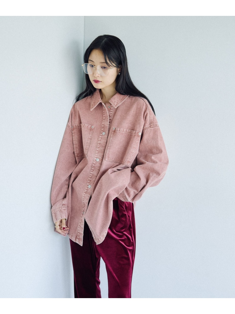 楽天市場】【SALE／20%OFF】フリンジパッチ/BIGデニムシャツ LEPSIM