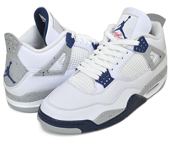 楽天市場】NIKE AIR JORDAN 4 RETRO white/midnight navy dh6927-140