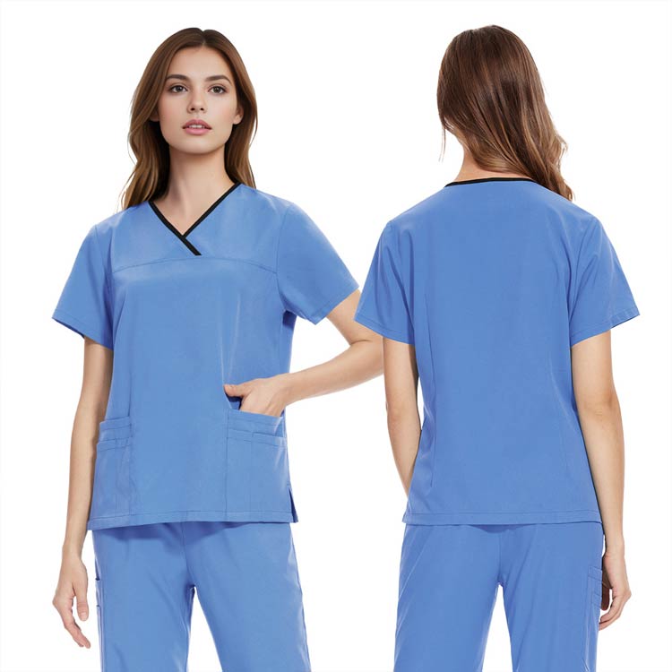 楽天市場】白衣 スクラブ 医療用 看護師 おしゃれ 上下セット 送料無料