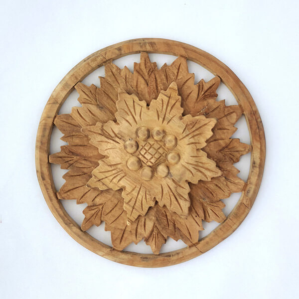 楽天市場】ウッドカービングレリーフ チーク 無垢材 木製 アジアン雑貨