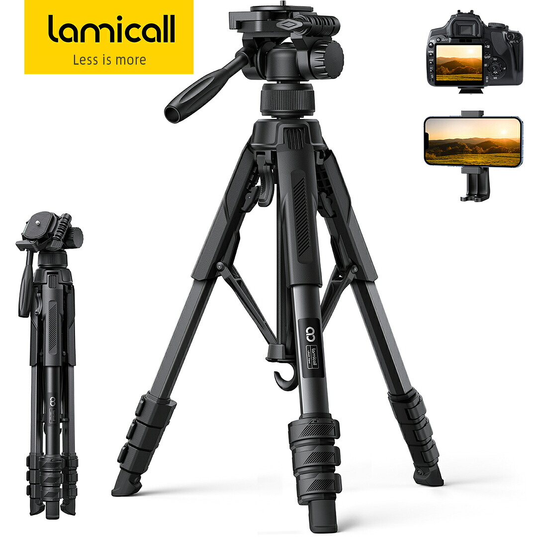 楽天市場】【SS期間限定10％OFF】カメラ 三脚 48~170cm 360°回転 雲台