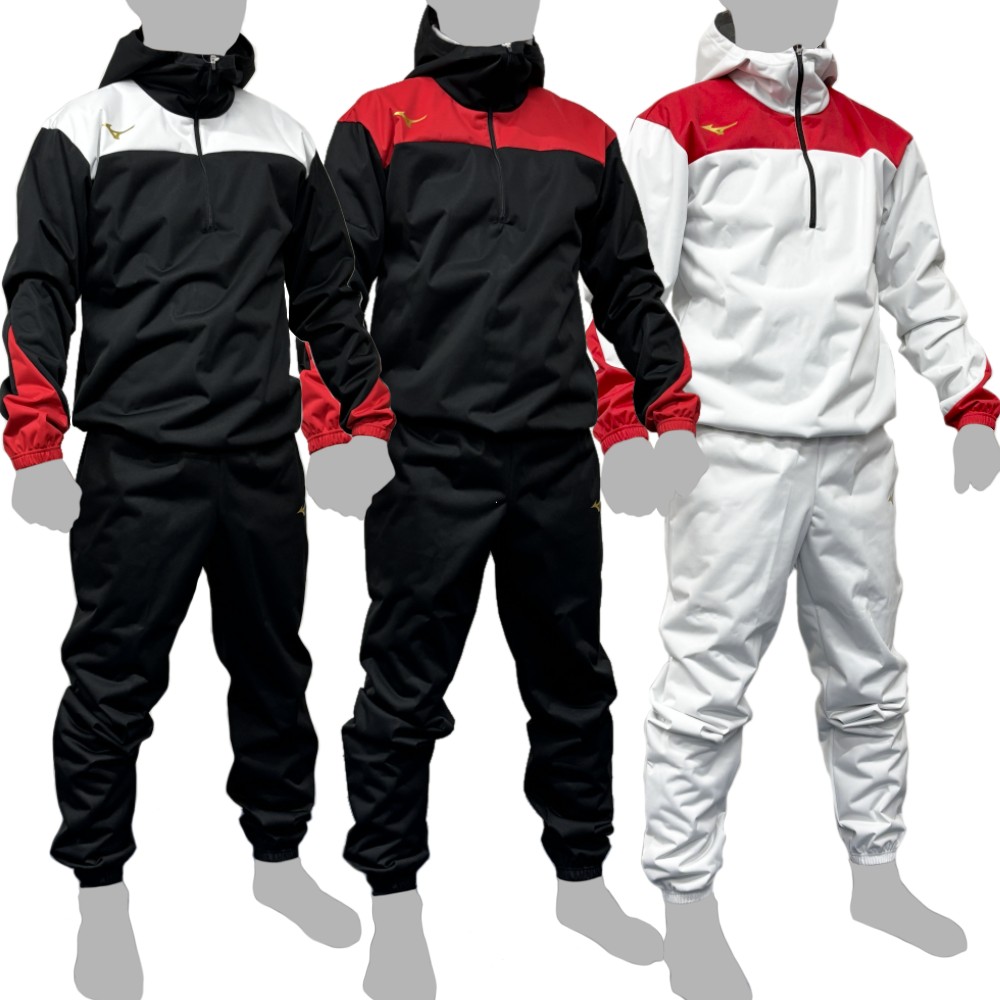 楽天市場】ミズノ サウナスーツ 上下セット 減量着 ハーフジップ 上下