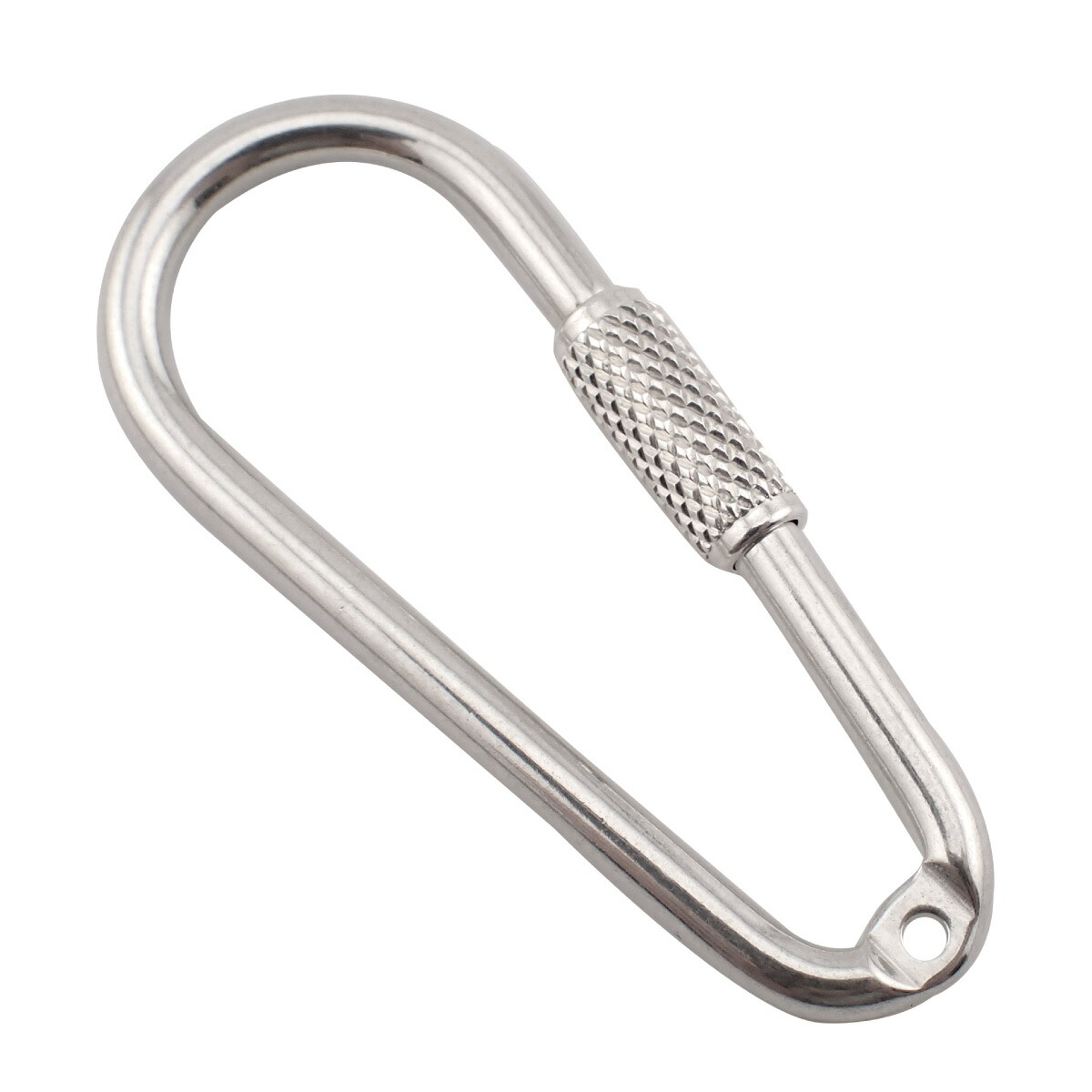 楽天市場】カラビナ キーホルダー シルバー925 ナス型 ネジ式