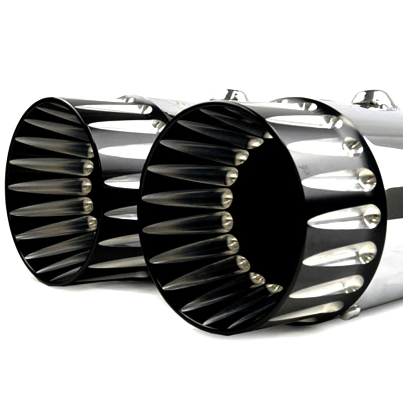 楽天市場】CFR□ダブルフルートマフラー クロームボディ×コントラスト