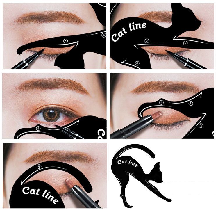 楽天市場】送料無料 アイライナー＆アイシャドウ用テンプレート 2点