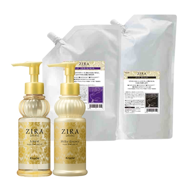 楽天市場】クラシエ ZIRA ジーラ 化粧水 乳液 セット 900ml 業務用詰