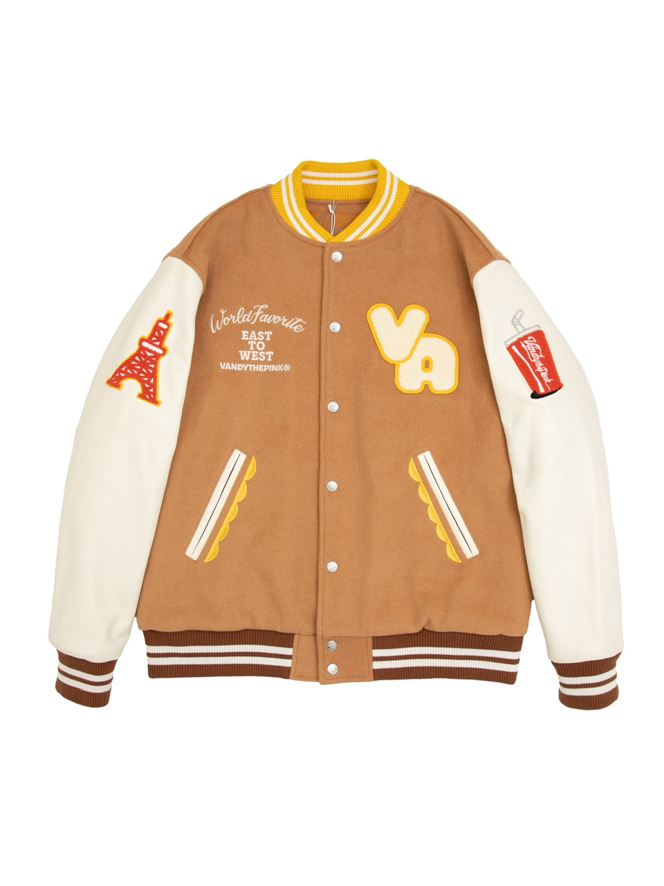 楽天市場】正規品【 VANDY THE PINK CHARR BURGER VARSITY JACKET