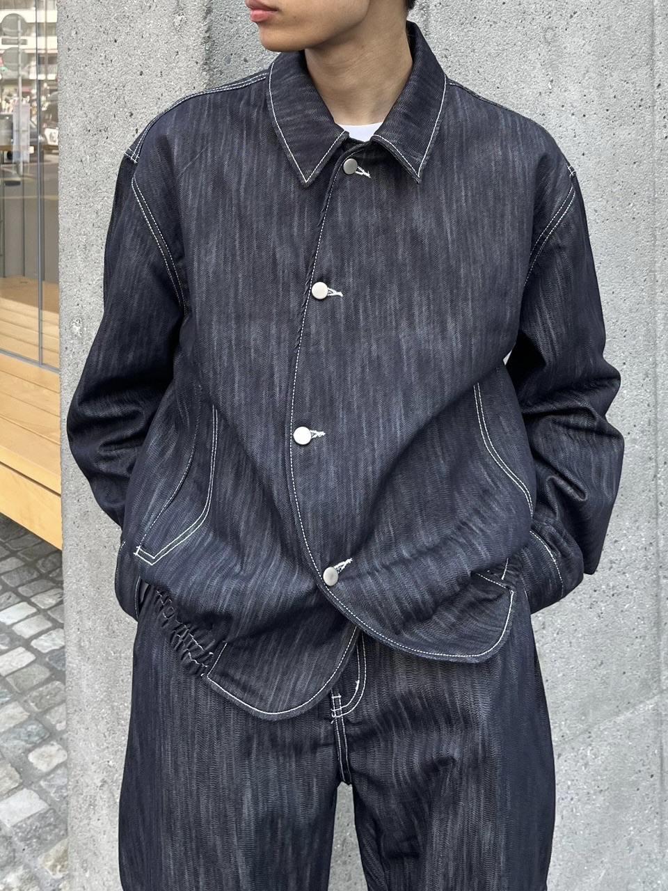 楽天市場】正規品 【 Chikashitsu + set up curve denim jacket