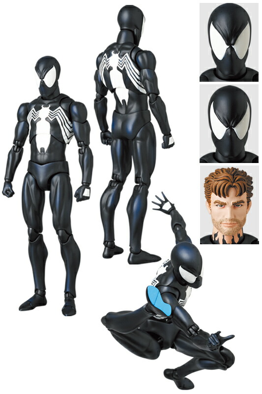 楽天市場】MAFEX SPIDER-MAN BLACK COSTUME (COMIC Ver.) : MEDICOM
