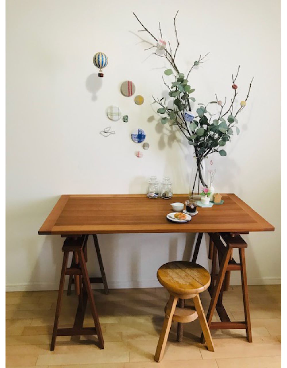 楽天市場】【天然木】サクラ材 アトリエテーブル・※脚のみ