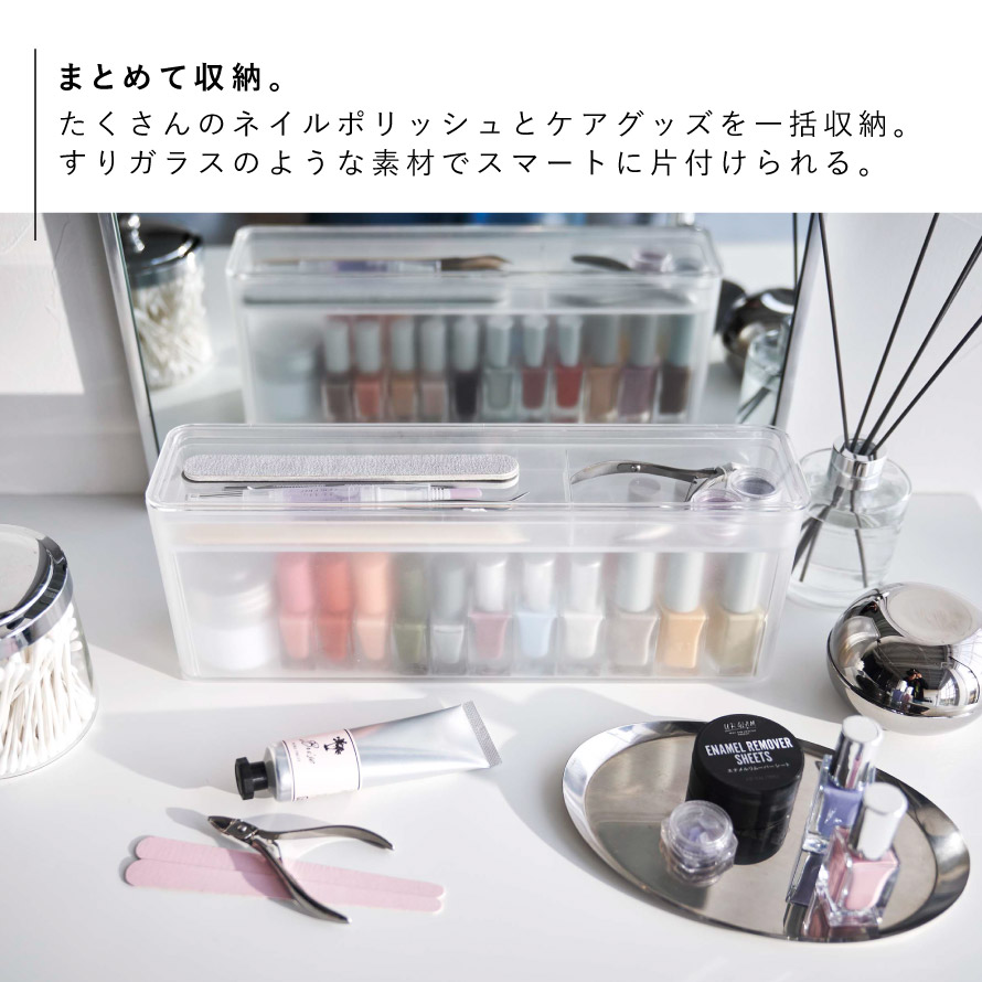 楽天市場】ネイル収納ケース タワー ホワイト ブラック マニキュア