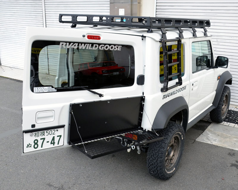 楽天市場】ジムニーJB64, JB74用 折りたたみ式リアゲートキャリア
