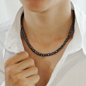 楽天市場】K18WG ブラックダイヤモンドネックレス100カラット AAAA