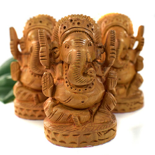 楽天市場】インド神 ガネーシャ 彫刻（カービング） 置物 高さ
