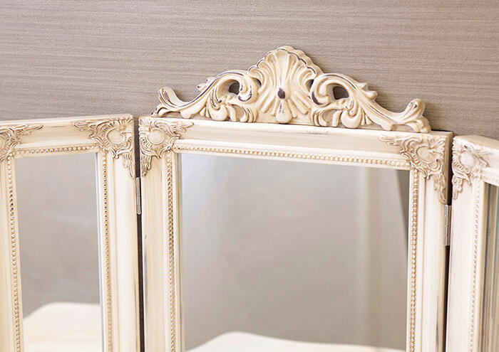 楽天市場】チャーチルウッド 三面鏡 3色より選択アンティーク