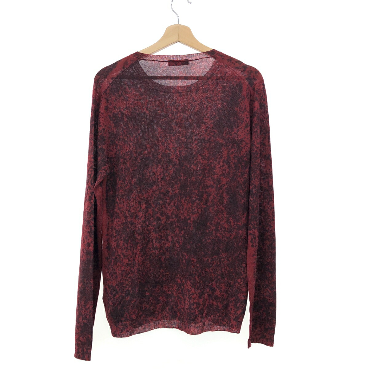 楽天市場】PRADA プラダ ハイゲージ ニット 50 ボルドー メンズ