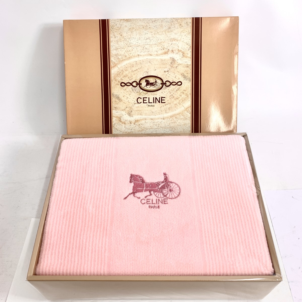 楽天市場】Celine セリーヌ 毛布 箱付 美品 140×240cm ピンク アクリル