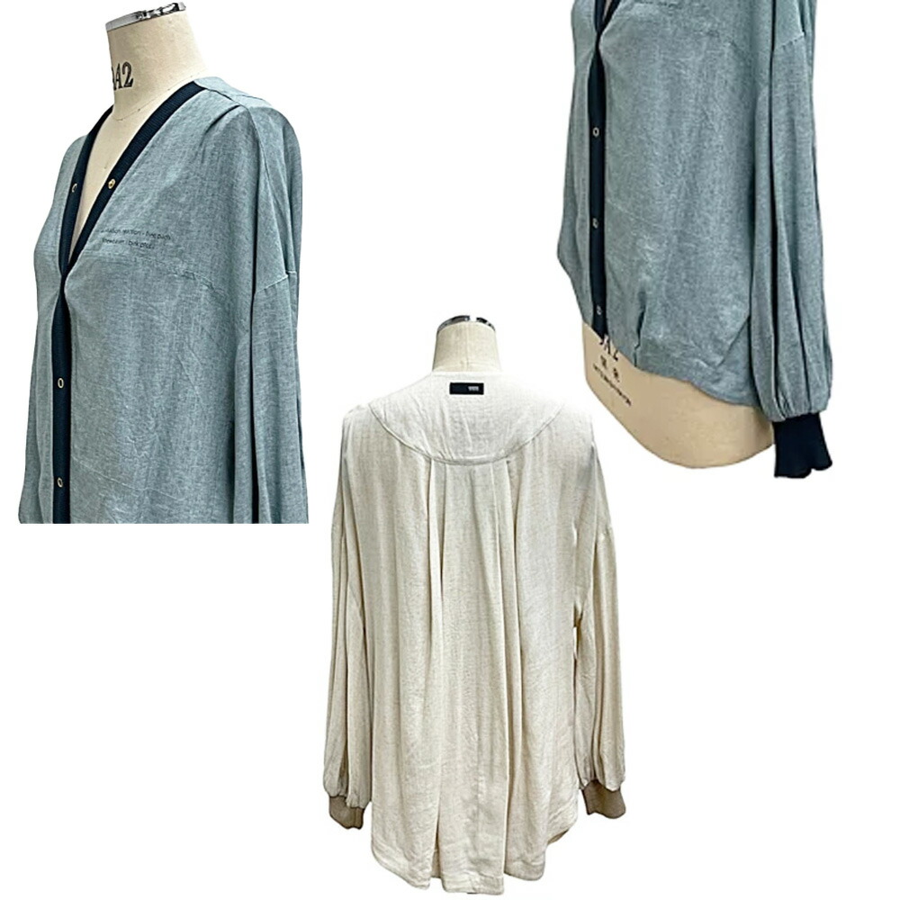 楽天市場】ayane アヤン 新作 カーディガン 綿麻シャツカーデ 833601