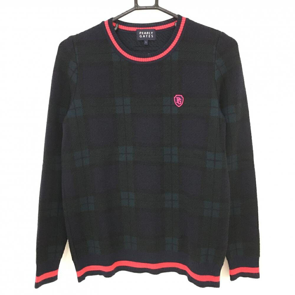 楽天市場】【美品】パーリーゲイツ セーター ネイビー×ダークグリーン