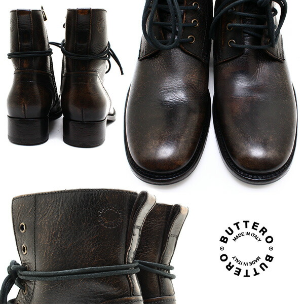 楽天市場】BUTTERO ブッテロ 日本正規品 定番7ホール・レースアップ