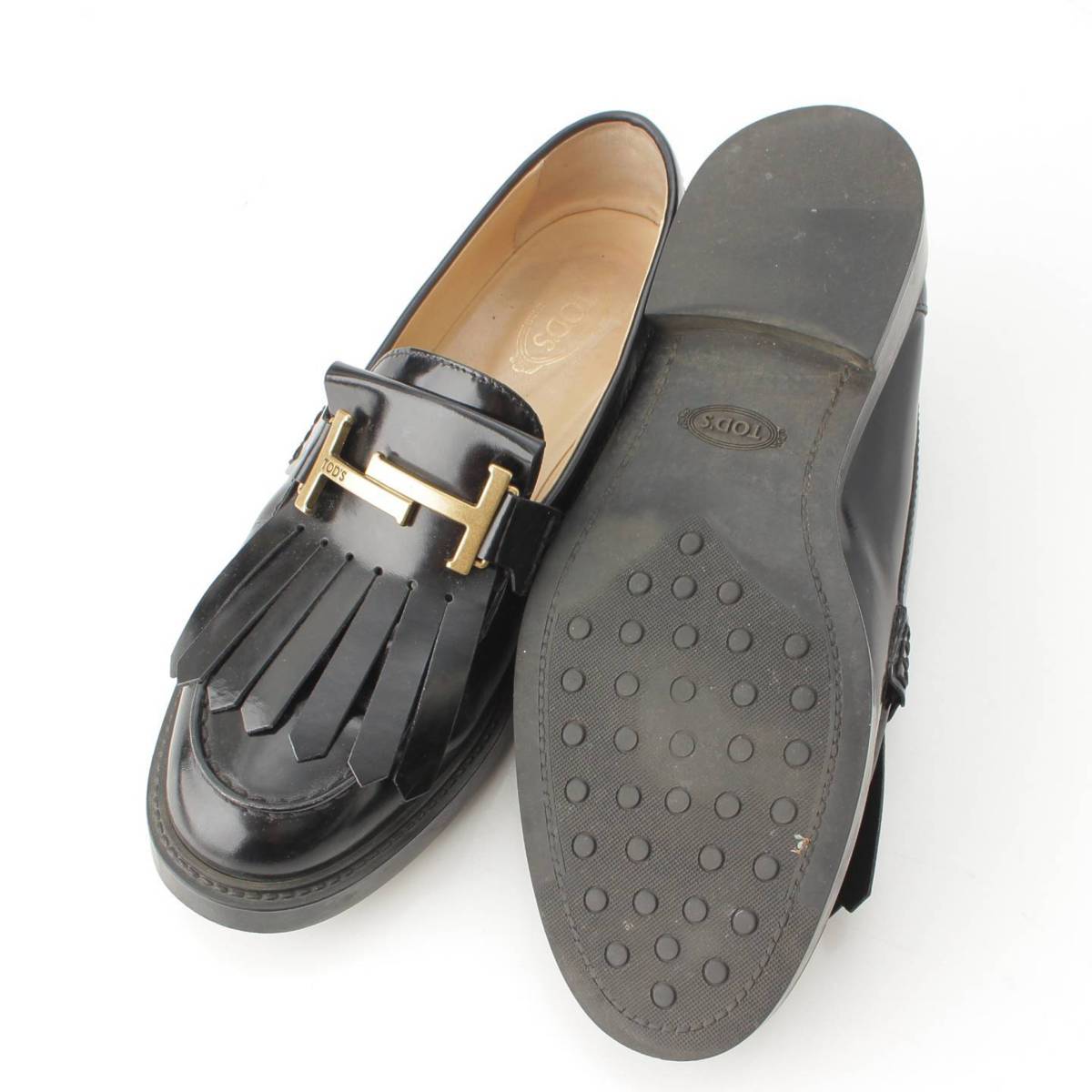 楽天市場】【トッズ】Tods ダブルT レザー タッセル ローファー