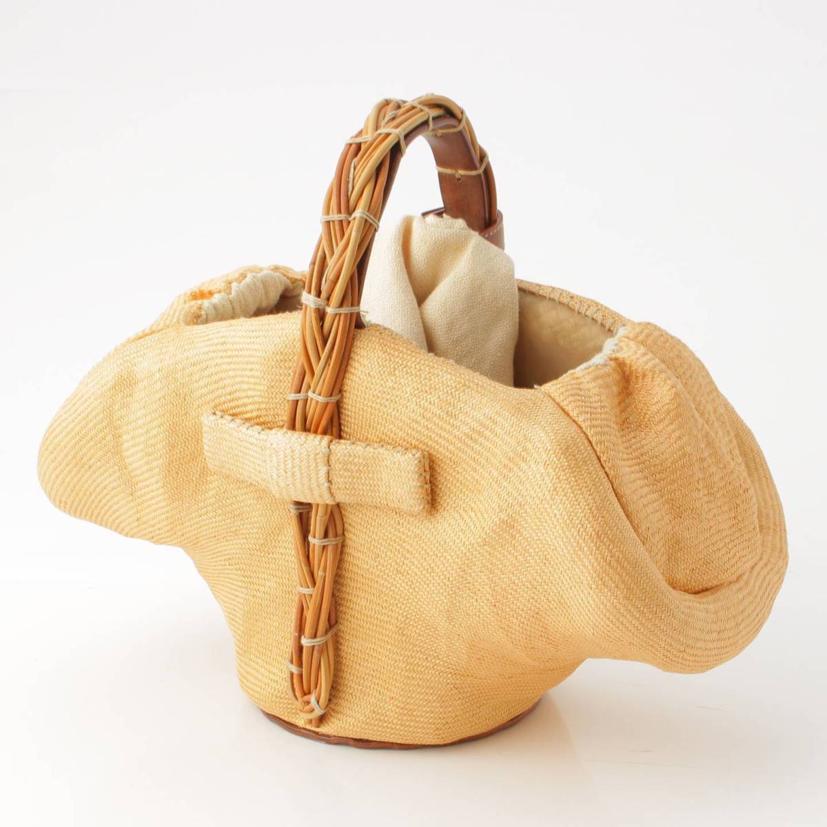 楽天市場】【エバゴス】ebagos 麻 シゾール かごバッグ 被せ布付き