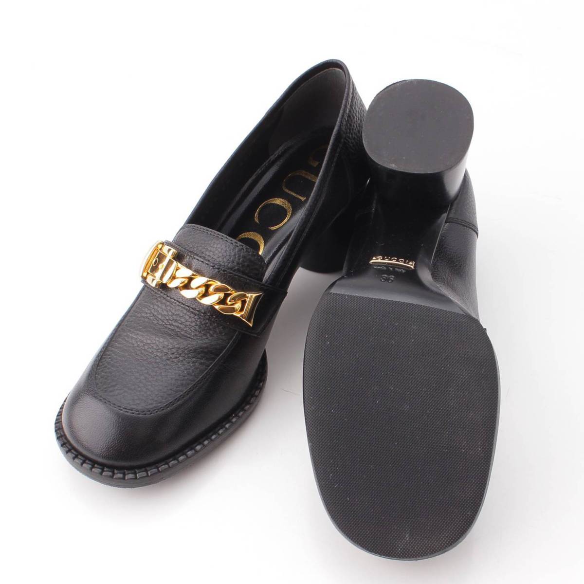 楽天市場】【グッチ】Gucci チェーンバックル金具 レザー ミッドソール