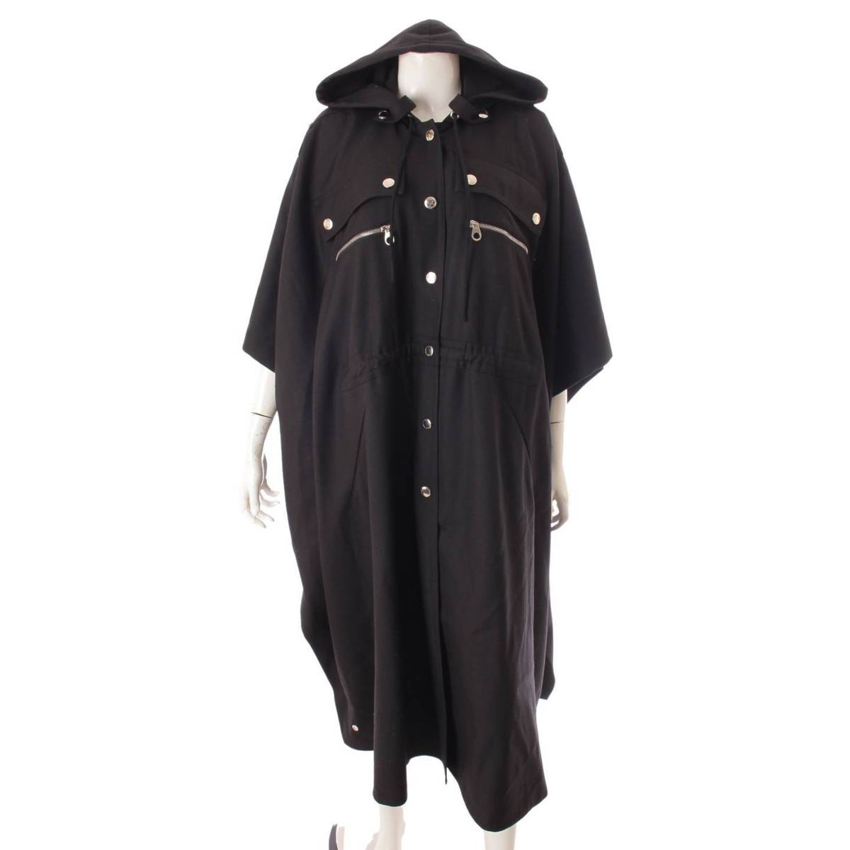 楽天市場】【クロエ】Chloe フード ウール ポンチョ ケープ コート