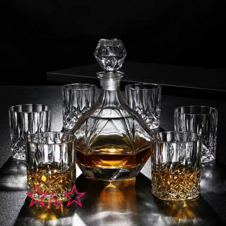 楽天市場】A054122高級デカンタとグラスセット ガラス食器 ウイスキー
