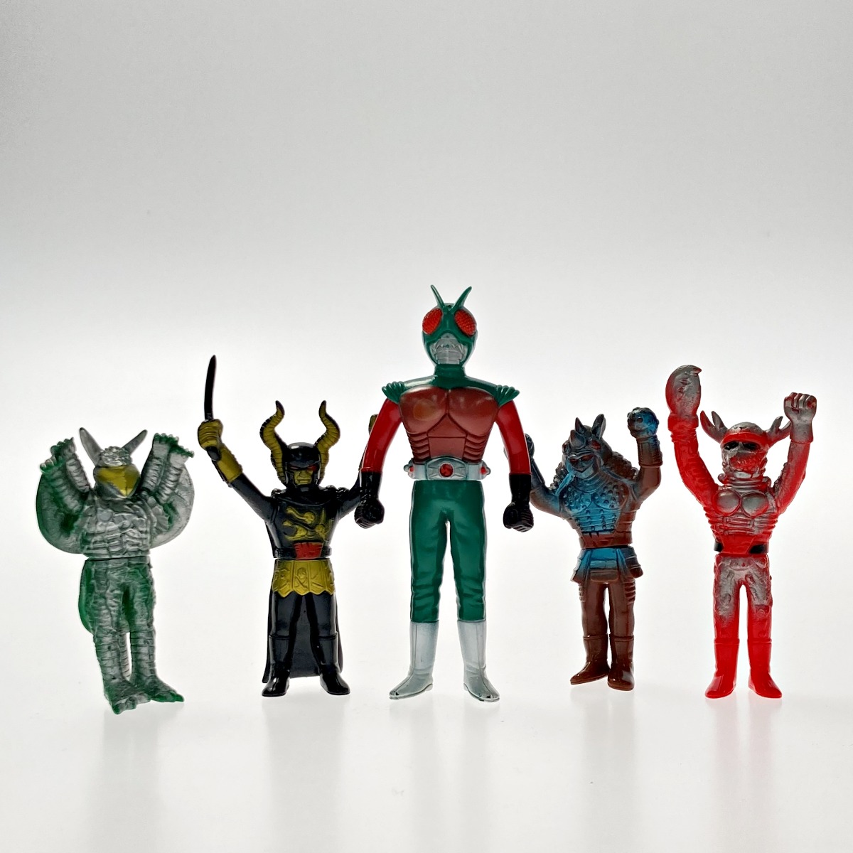 楽天市場】【中古】 ポピー 仮面ライダー ソフビ 5体セット 当時物