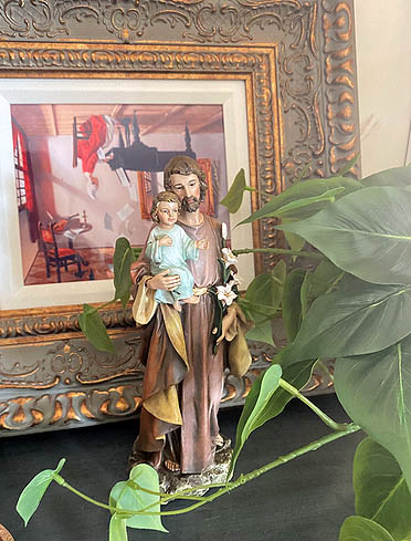 楽天市場】聖ヨセフと神の御子イエス・キリスト像 カトリック教会 祭壇