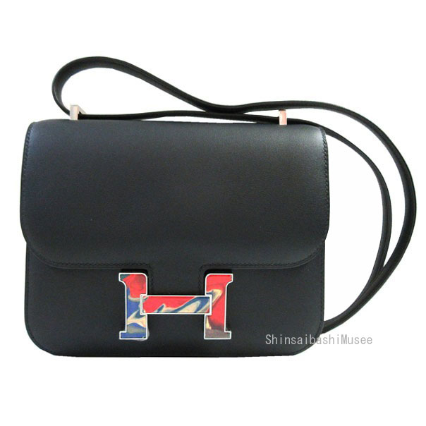 楽天市場】≪Brand new≫ Hermes Constance Mini 18 Black Marble