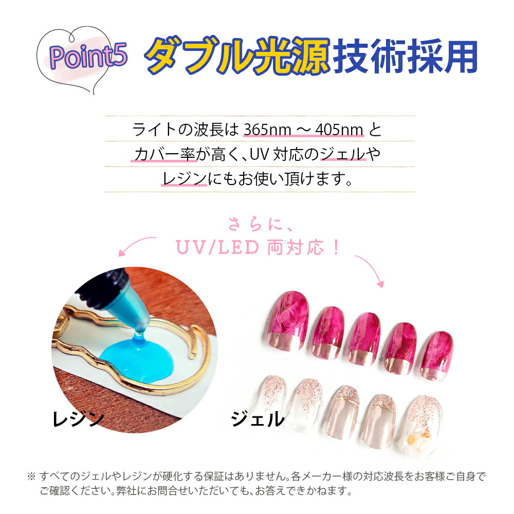 楽天市場】ネイルライト ネイル ジェルネイル ドーム型 48W UVLED
