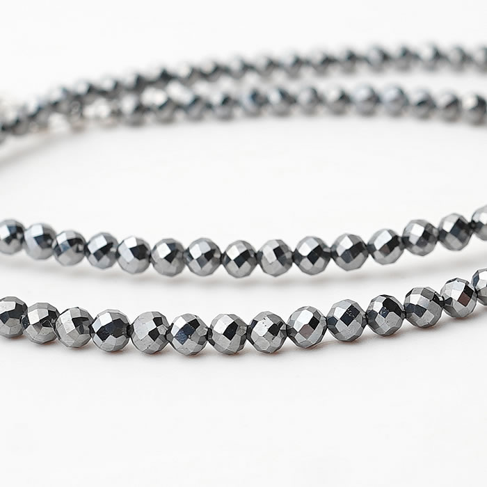 楽天市場】高純度テラヘルツ鉱石 約3mm カット ネックレス 40〜45cm