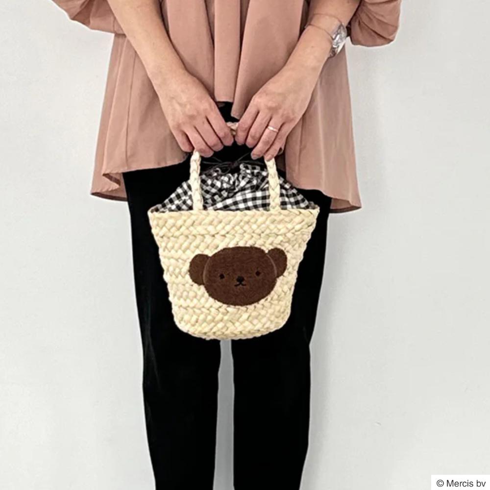 楽天市場】【在庫限り】 ミッフィー サガラ刺繍 ファーリーかごバッグ