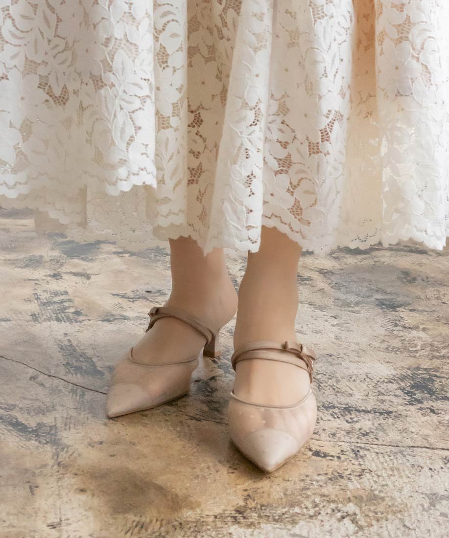 RANDA｜シアーリボンミュールパンプス | Rakuten Fashion(楽天