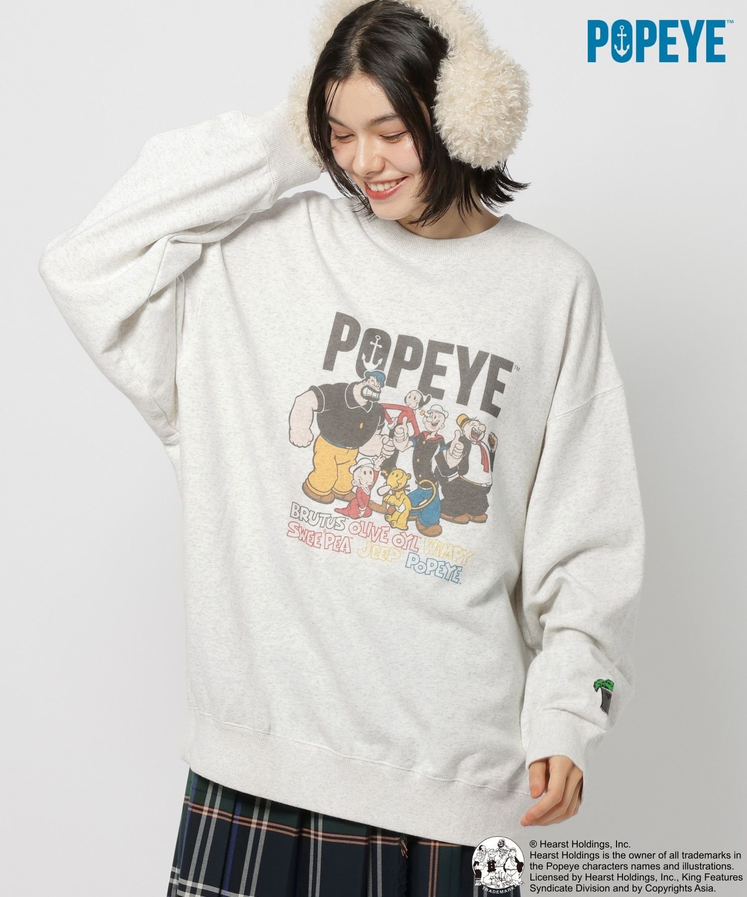 niko and ｜【POPEYE(TM)】CHARACTER PRINT SWEATSHIRT | Rakuten