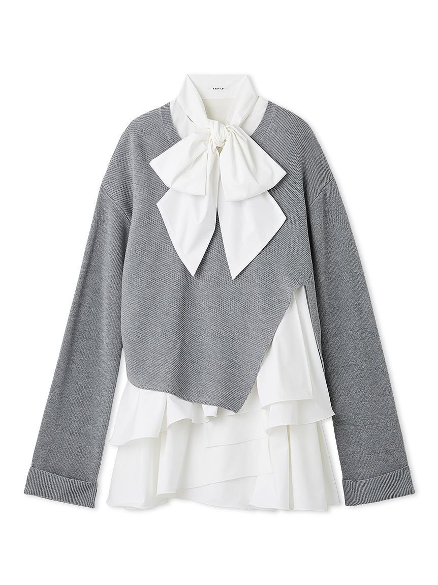 FRAY I.D｜リボンタイコンビニットチュニック | Rakuten Fashion(楽天