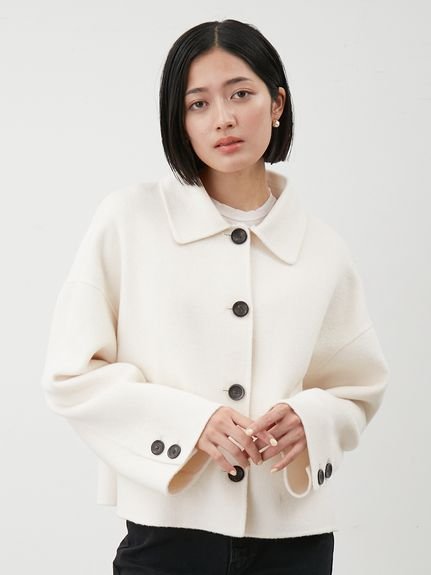 Mila Owen｜2wayファーカラーリバーショートコート | Rakuten Fashion