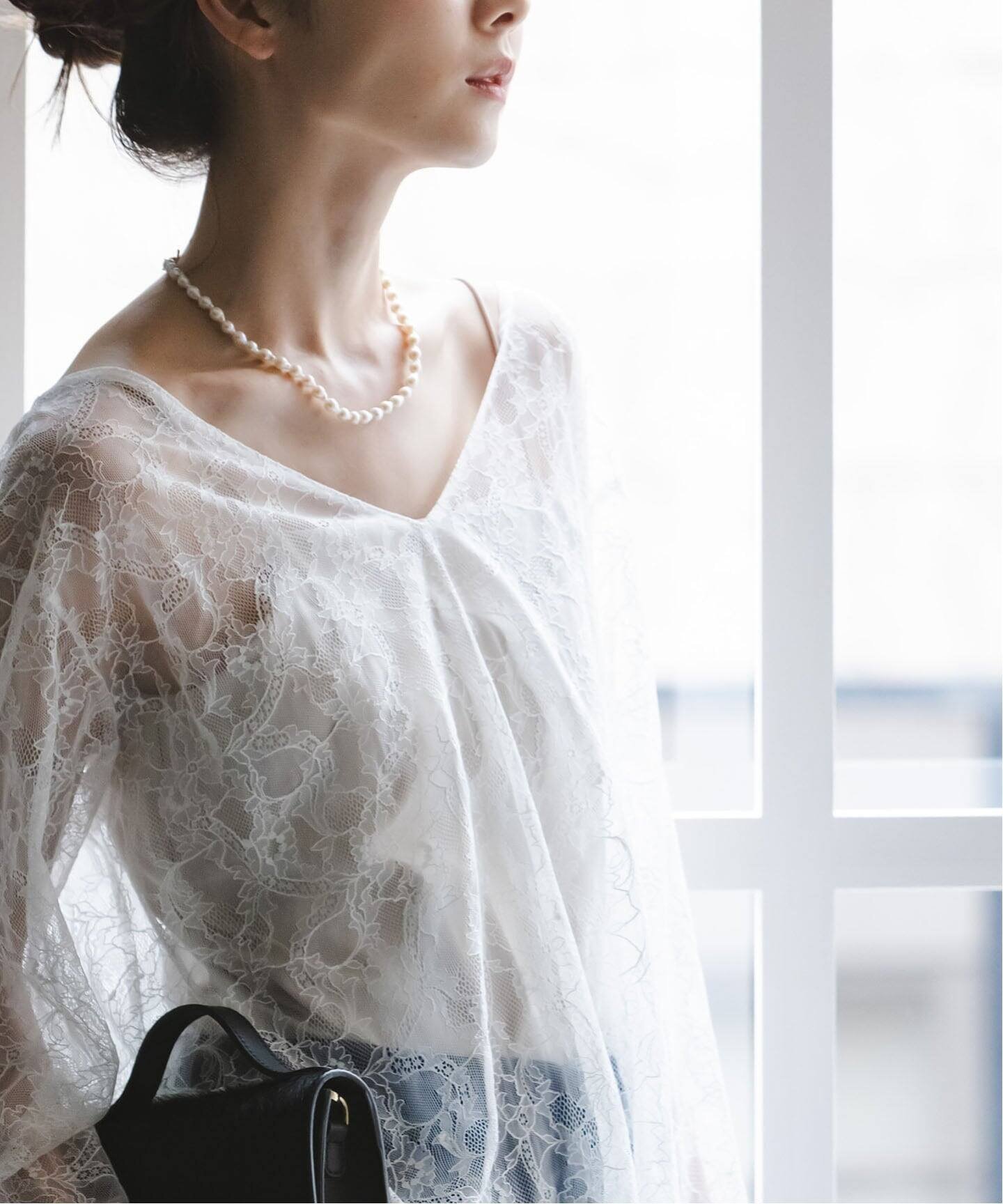 NOBLE｜《追加》サラサシアーレースブラウス | Rakuten Fashion(楽天