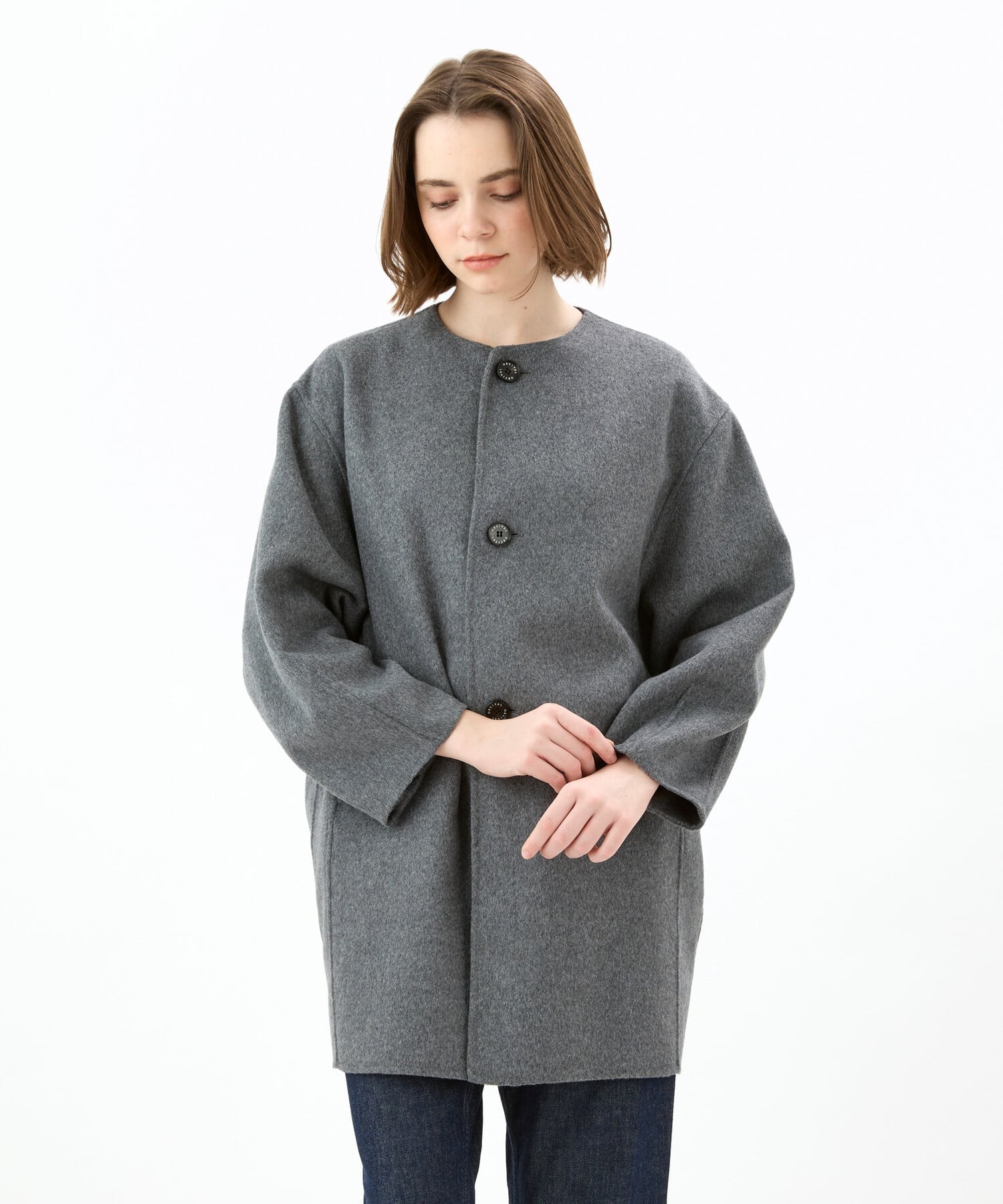 Bshop｜ORCIVAL | リバーウール ノーカラーコート WOMEN | Rakuten