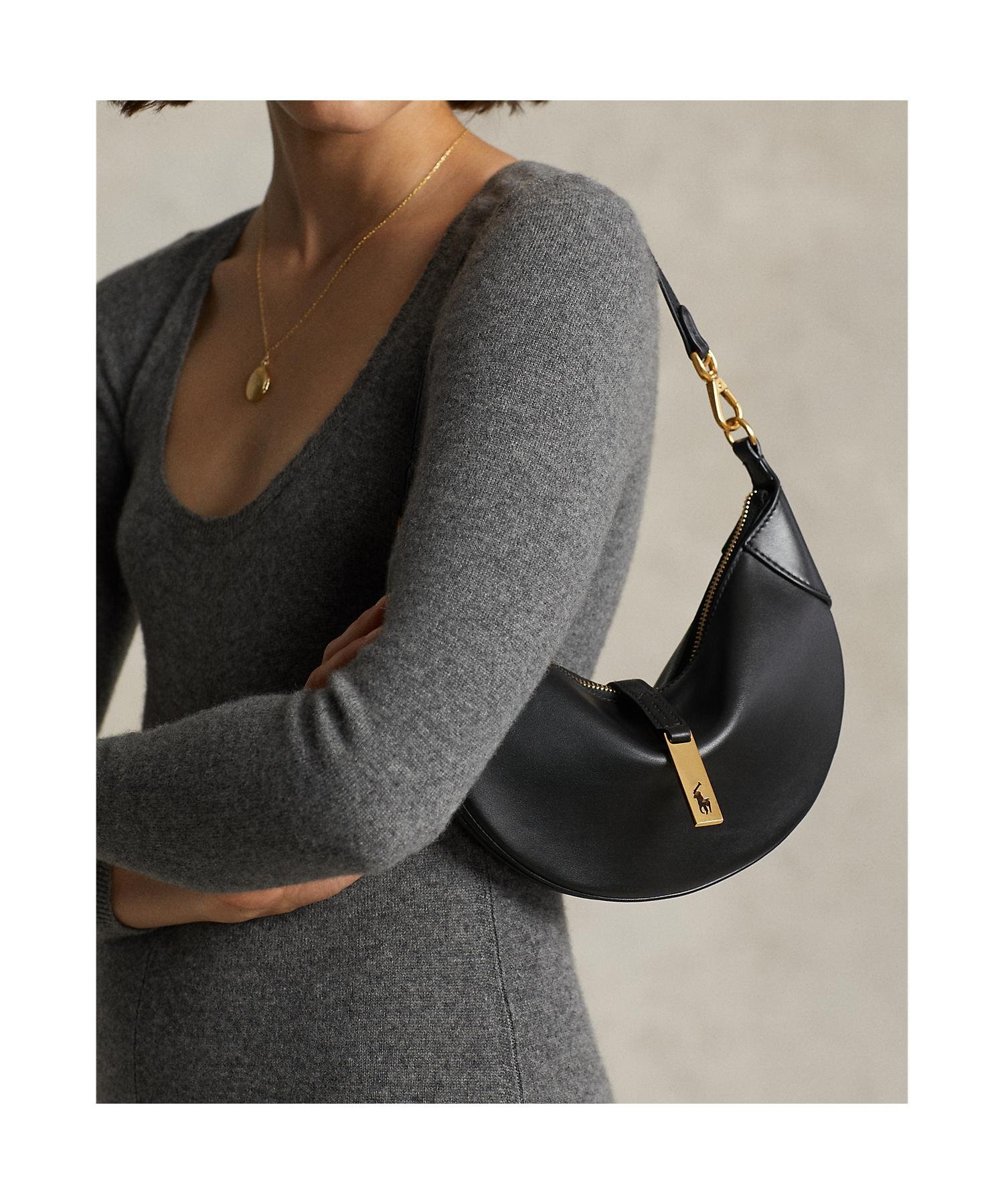 RALPH LAUREN｜Polo ID カーフスキン ミニ ショルダー バッグ