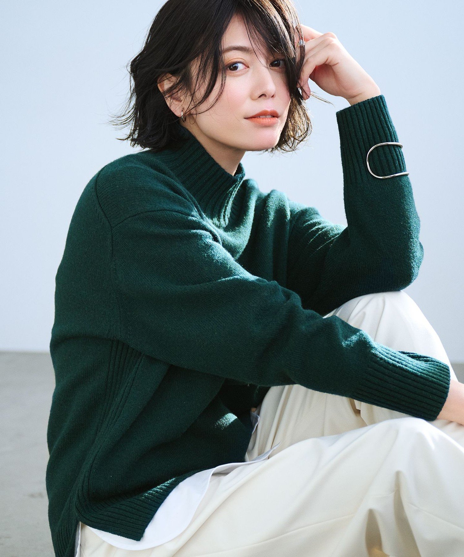 23区｜【洗える】カシミヤブレンド ハイネック ニット | Rakuten