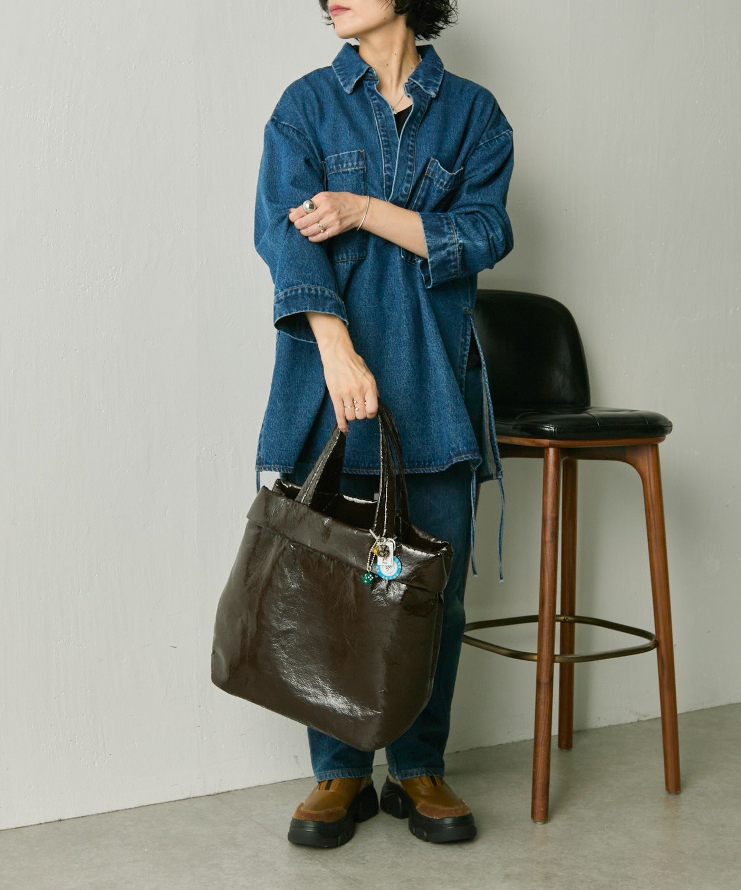 ear PAPILLONNER｜パテントトートバッグ | Rakuten Fashion(楽天