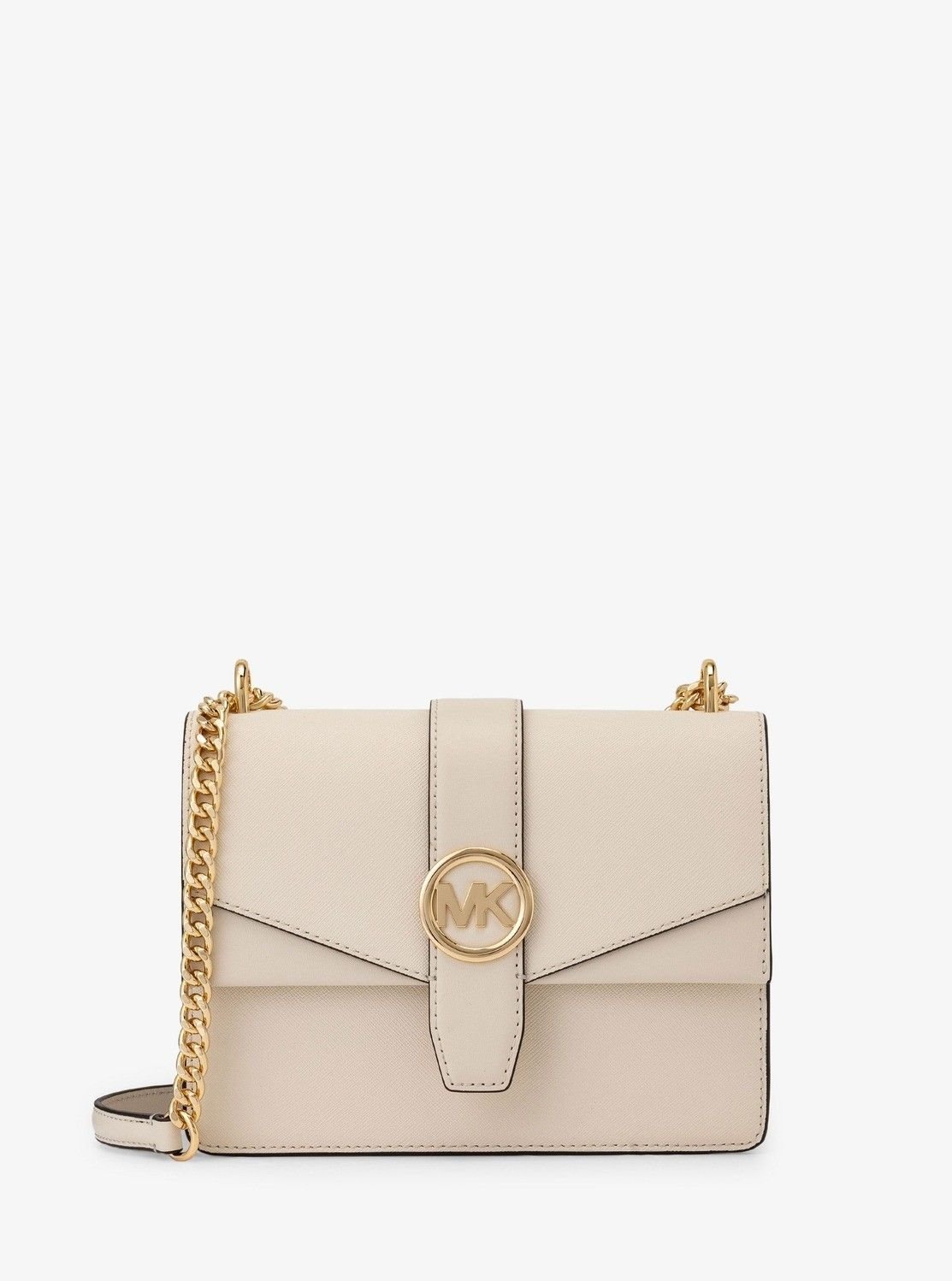 MICHAEL KORS｜GREENWICH サフィアーノ レザー フラップ クロスボディ