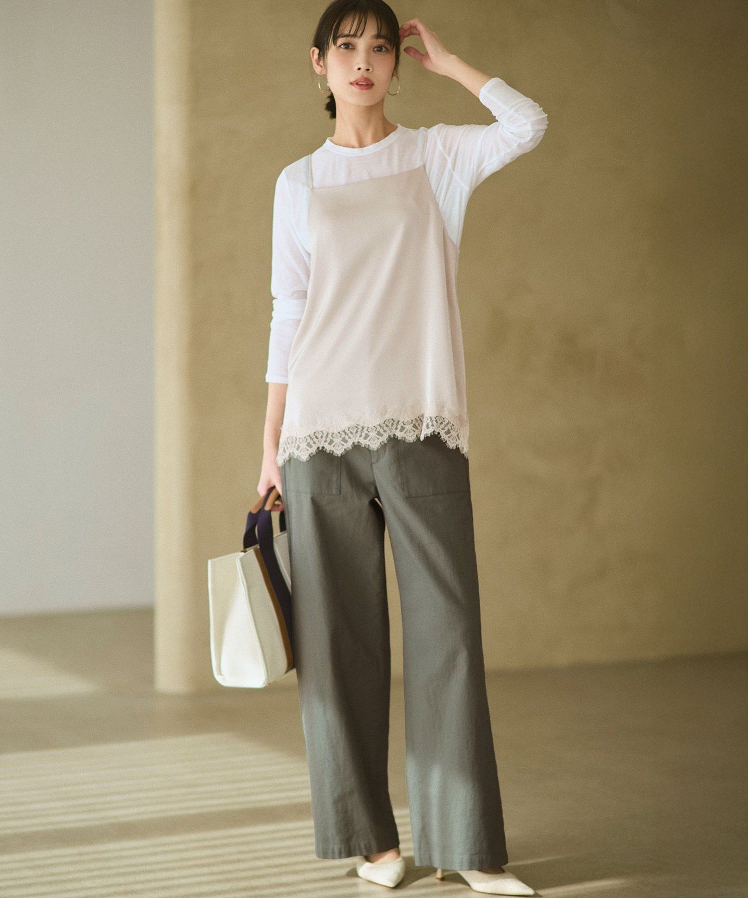 23区｜スラブツイルストレッチ ベイカーパンツ | Rakuten Fashion(楽天