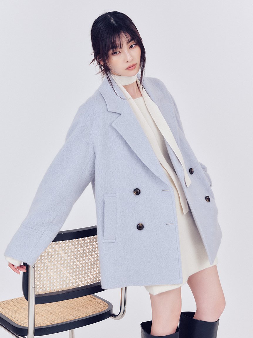 FRAY I.D｜オーバーサイズウールシャギージャコット | Rakuten Fashion