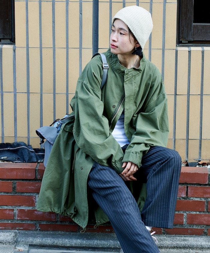 FREAK'S STORE｜M-65 フェード加工 ロング モッズコート/スプリング