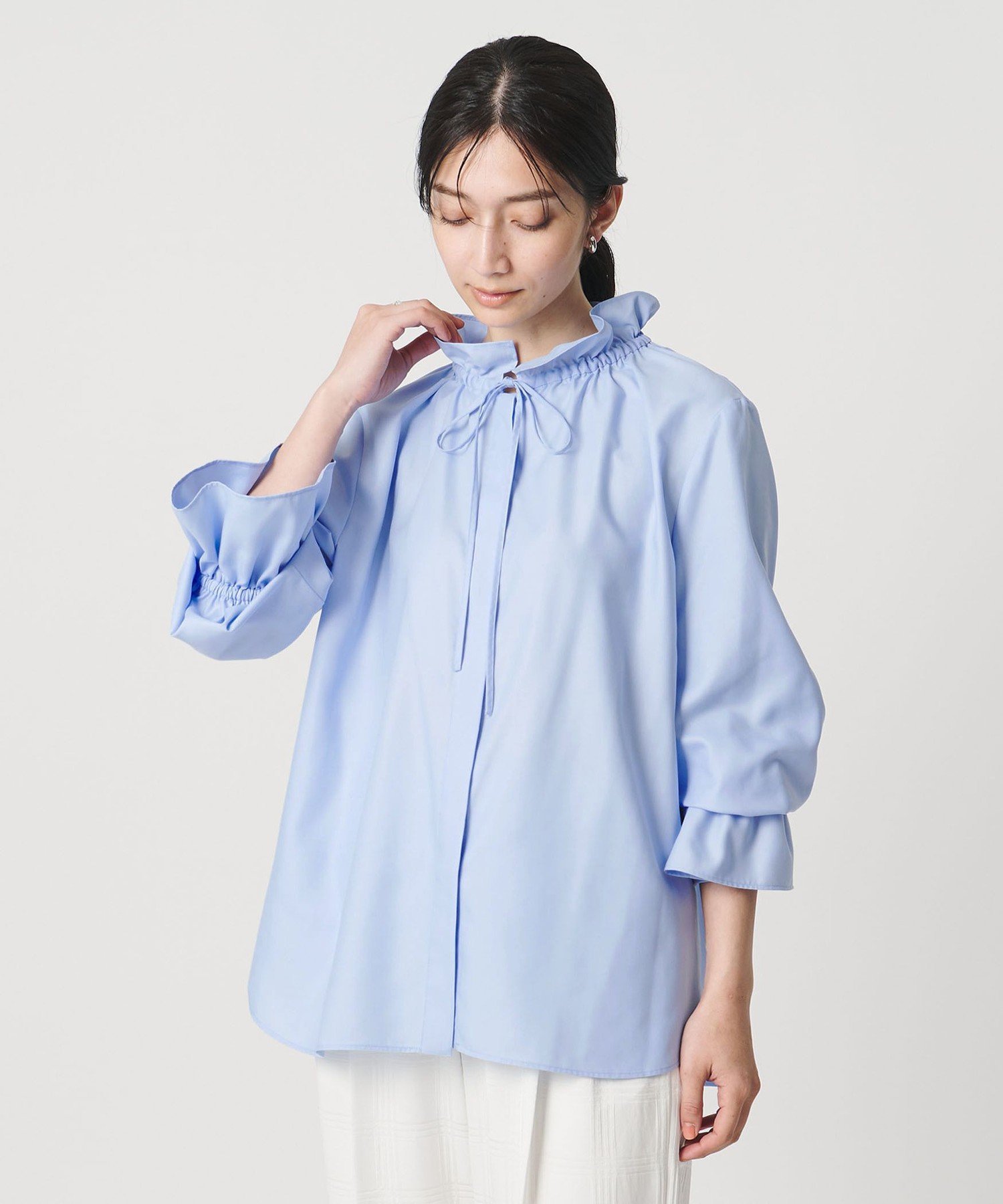 UNITED ARROWS｜フリルカラー フレアスリーブ ブラウス | Rakuten